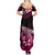 Hawaii Summer Maxi Dress Polynesian Shark with Kakau Pink Version LT01 - Polynesian Pride