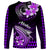 Hawaii Long Sleeve Shirt Polynesian Shark with Kakau Purple Version LT01 - Polynesian Pride