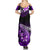 Hawaii Summer Maxi Dress Polynesian Shark with Kakau Purple Version LT01 - Polynesian Pride