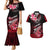 Hawaii Couples Matching Mermaid Dress and Hawaiian Shirt Polynesian Shark with Kakau Red Version LT01 Red - Polynesian Pride