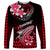 Hawaii Long Sleeve Shirt Polynesian Shark with Kakau Red Version LT01 Unisex Red - Polynesian Pride