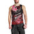 Hawaii Men Tank Top Polynesian Shark with Kakau Red Version LT01 - Polynesian Pride