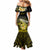 Hawaii Mermaid Dress Polynesian Shark with Kakau Yellow Version LT01 - Polynesian Pride