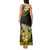 Hawaii Tank Maxi Dress Polynesian Shark with Kakau Yellow Version LT01 - Polynesian Pride