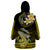 Hawaii Wearable Blanket Hoodie Polynesian Shark with Kakau Yellow Version LT01 - Polynesian Pride