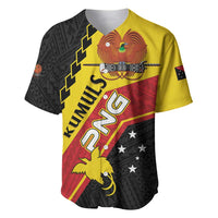 Custom PNG Baseball Jersey The Kumuls Are On A Roll LT01 Black - Polynesian Pride