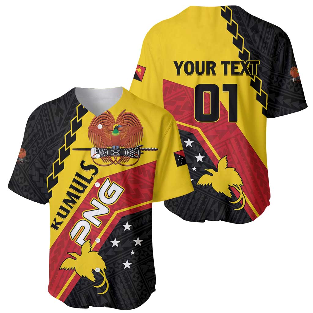 Custom PNG Baseball Jersey The Kumuls Are On A Roll LT01 - Polynesian Pride