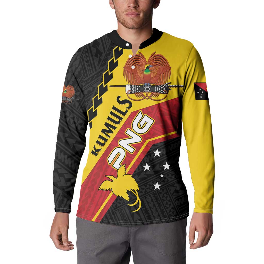 Custom PNG Button Sweatshirt The Kumuls Are On A Roll LT01 - Polynesian Pride