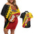 Custom PNG Couples Matching Off Shoulder Short Dress and Hawaiian Shirt The Kumuls Are On A Roll