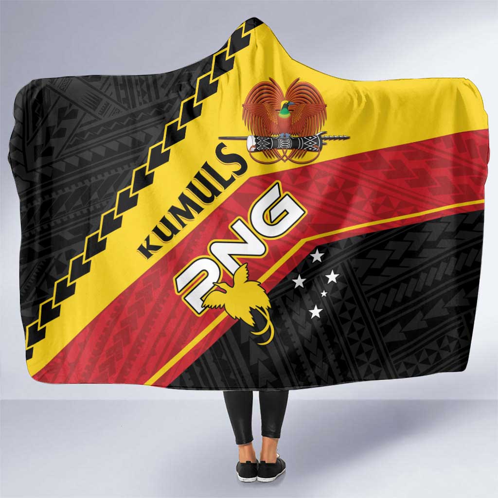 PNG Hooded Blanket The Kumuls Are On A Roll LT01 One Size Black - Polynesian Pride