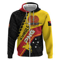 Custom PNG Hoodie The Kumuls Are On A Roll LT01 Zip Hoodie Black - Polynesian Pride