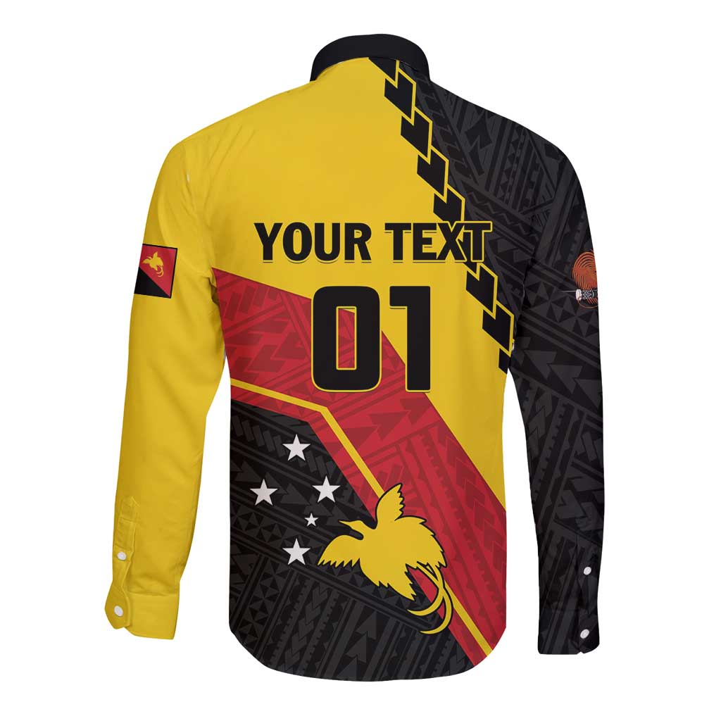 Custom PNG Long Sleeve Button Shirt The Kumuls Are On A Roll LT01 - Polynesian Pride