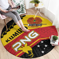PNG Round Carpet The Kumuls Are On A Roll LT01 - Polynesian Pride