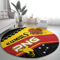 PNG Round Carpet The Kumuls Are On A Roll LT01 - Polynesian Pride