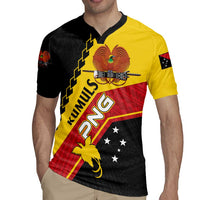 Custom PNG Rugby Jersey The Kumuls Are On A Roll LT01 - Polynesian Pride