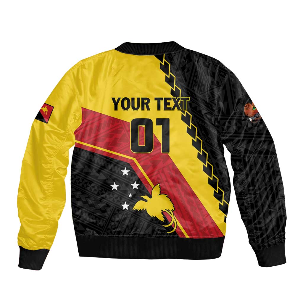 Custom PNG Sleeve Zip Bomber Jacket The Kumuls Are On A Roll LT01 - Polynesian Pride
