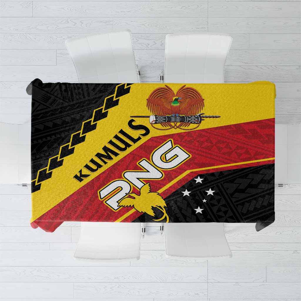 PNG Tablecloth The Kumuls Are On A Roll LT01 Black - Polynesian Pride