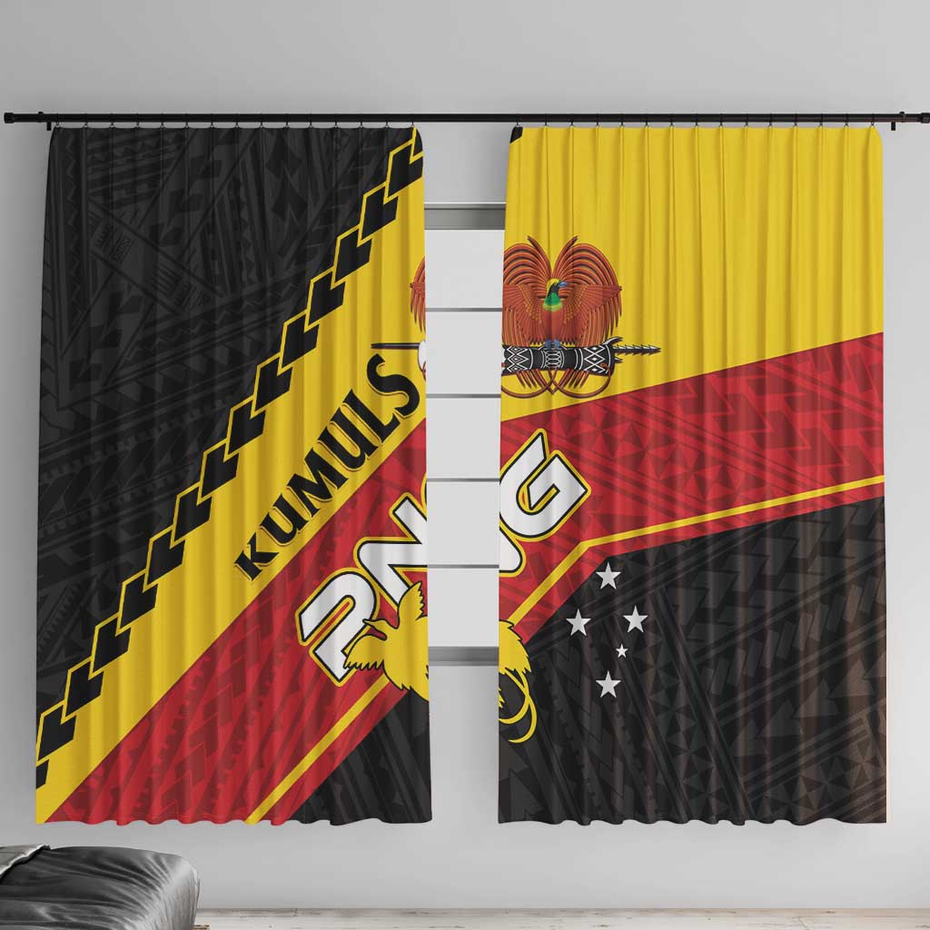 PNG Window Curtain The Kumuls Are On A Roll LT01 With Hooks Black - Polynesian Pride