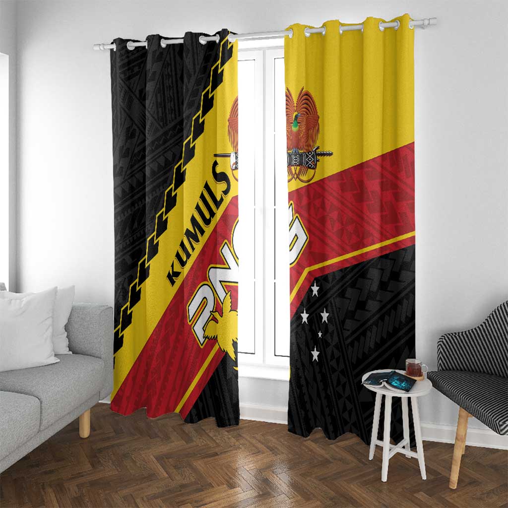 PNG Window Curtain The Kumuls Are On A Roll LT01 With Grommets Black - Polynesian Pride