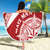 Tonga Rugby Mate Maa Beach Blanket Ngatu Pattern