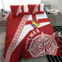 Tonga Rugby Mate Maa Bedding Set Ngatu Pattern LT01 - Polynesian Pride