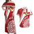 Custom Tonga Rugby Mate Maa Couples Matching Off Shoulder Maxi Dress and Hawaiian Shirt Ngatu Pattern