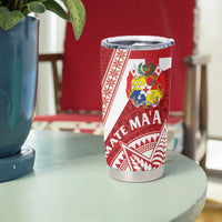 Tonga Rugby Mate Maa Tumbler Cup Ngatu Pattern LT01 - Polynesian Pride