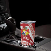 Tonga Rugby Mate Maa Tumbler Cup Ngatu Pattern LT01 - Polynesian Pride