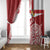 Tonga Rugby Mate Maa Window Curtain Ngatu Pattern