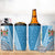 Fiji Rugby Bati 4 in 1 Can Cooler Tumbler Tapa Pattern