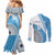 Custom Fiji Rugby Bati Couples Matching Mermaid Dress and Long Sleeve Button Shirt Tapa Pattern