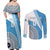 Custom Fiji Rugby Bati Couples Matching Off Shoulder Maxi Dress and Long Sleeve Button Shirt Tapa Pattern