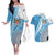 Custom Fiji Rugby Bati Couples Matching Off The Shoulder Long Sleeve Dress and Hawaiian Shirt Tapa Pattern