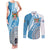 Custom Fiji Rugby Bati Couples Matching Tank Maxi Dress and Long Sleeve Button Shirt Tapa Pattern