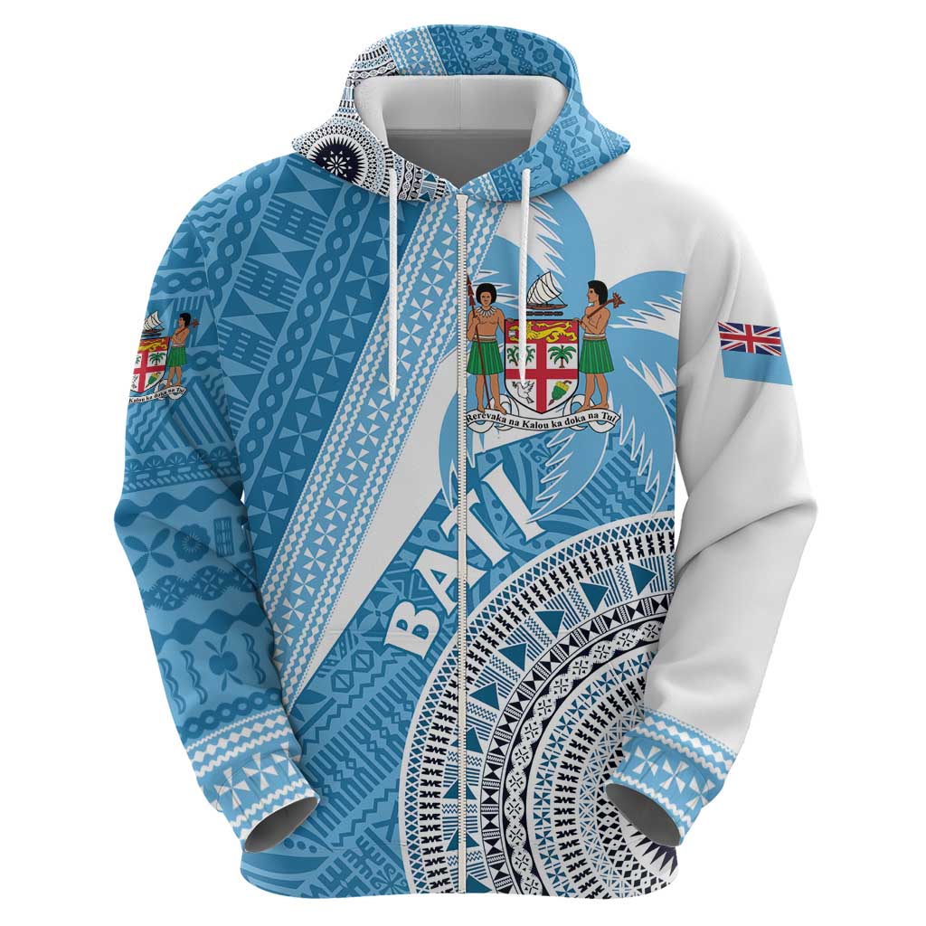 Custom Fiji Rugby Bati Hoodie Tapa Pattern LT01 - Polynesian Pride