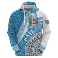 Custom Fiji Rugby Bati Hoodie Tapa Pattern LT01 - Polynesian Pride