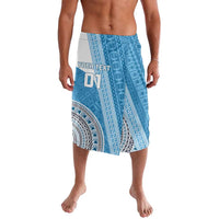 Custom Fiji Rugby Bati Lavalava Tapa Pattern LT01 Blue - Polynesian Pride