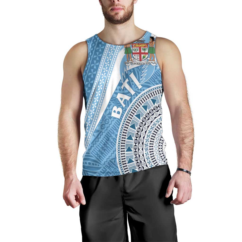 Custom Fiji Rugby Bati Men Tank Top Tapa Pattern LT01 - Polynesian Pride