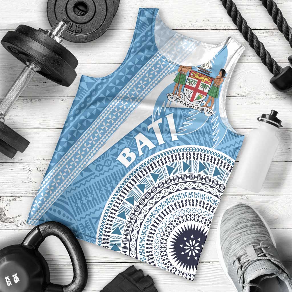 Custom Fiji Rugby Bati Men Tank Top Tapa Pattern LT01 - Polynesian Pride