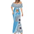 Custom Fiji Rugby Bati Mermaid Dress Tapa Pattern