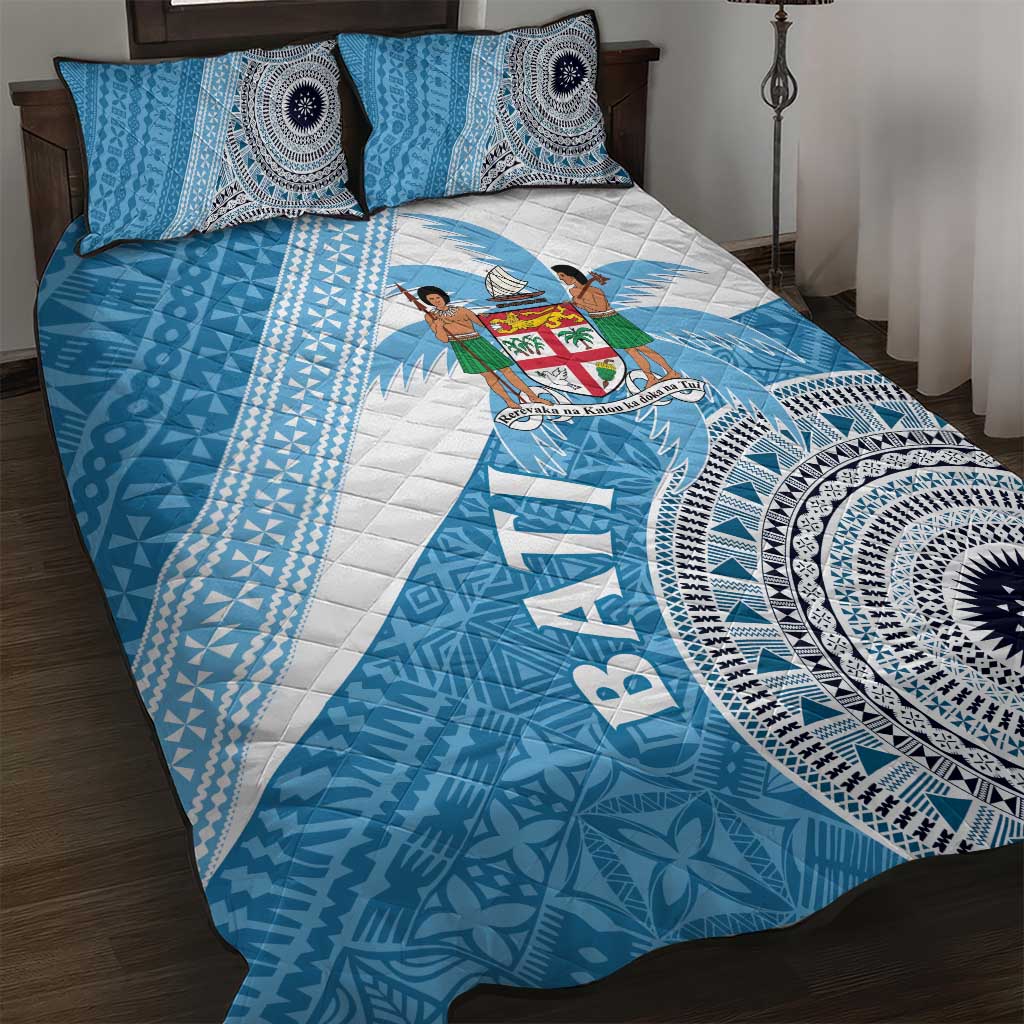 Fiji Rugby Bati Quilt Bed Set Tapa Pattern