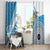 Fiji Rugby Bati Window Curtain Tapa Pattern