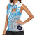 Custom Fiji Rugby Bati Women Sleeveless Polo Shirt Tapa Pattern