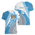 Custom Fiji Rugby Bati Women V-Neck T-Shirt Tapa Pattern