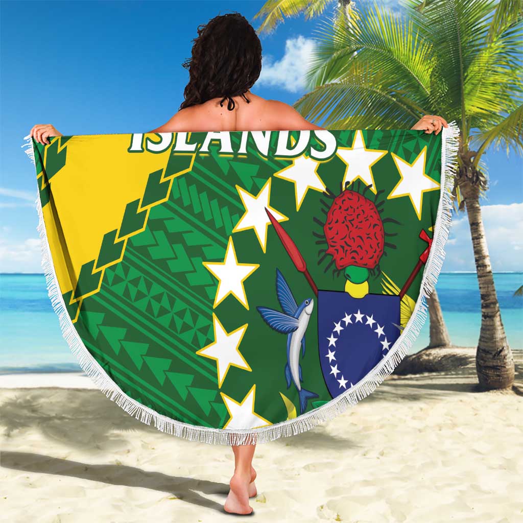Cook Islands Rugby Kukis Beach Blanket Circle Stars LT01 - Polynesian Pride