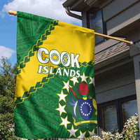Cook Islands Rugby Kukis Garden Flag Circle Stars LT01 - Polynesian Pride
