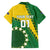 Custom Cook Islands Rugby Kukis Hawaiian Shirt Circle Stars