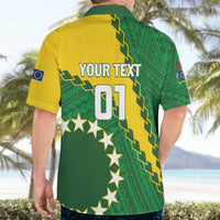 Custom Cook Islands Rugby Kukis Hawaiian Shirt Circle Stars LT01 - Polynesian Pride