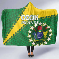 Cook Islands Rugby Kukis Hooded Blanket Circle Stars LT01 One Size Green - Polynesian Pride