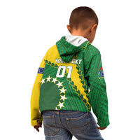 Custom Cook Islands Rugby Kukis Kid Hoodie Circle Stars LT01 - Polynesian Pride